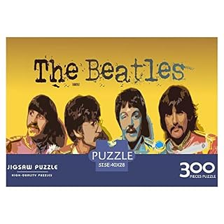 Puzzles 300 pièces pour Adultes The Beatles Jigsaw Puzzles Famous Bands 300 pièces Puzzle pour Adultes pour Adultes et Enfants 300pcs (40x28cm) – Image 2