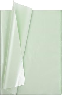 Whaline Green Tissue Paper Bulk 100 Tissue Paper Sheets Metallic Gift Wrapping Paper Green Gift Wrap Tissue Paper for DIY ...