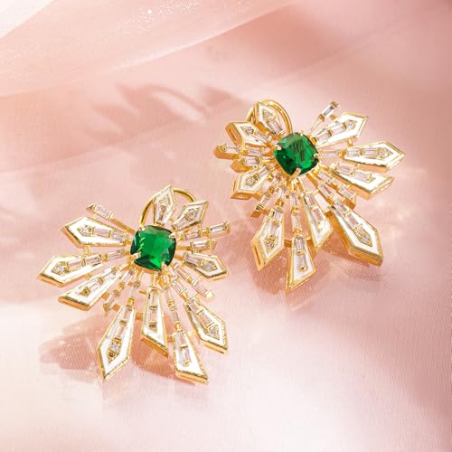 Image of Rubans Stud Earrings American Diamond Trendy Jewellery for Women & Girls