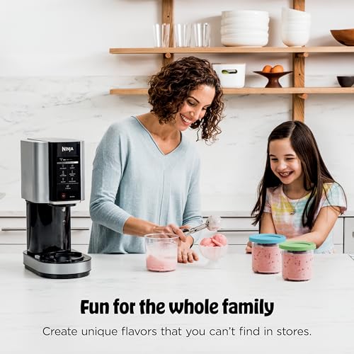 Ninja CREAMi | Ice Cream Maker Bundle | Includes (4)16 oz. Tubs for Gelato, Mix-ins, Milkshakes, Sorbet, Smoothie Bowls & More| 7 One-Touch Programs| Compact Size| Perfect for Kids | Silver - image 2