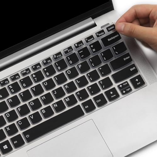 Image of Oaky Keyboard Protector Cover for Lenovo ideapad Slim3 & Slim5 14 inch Laptops Waterproof Dust-Proof Ultra Thin Keyboard Skin Protector - Silicon Black