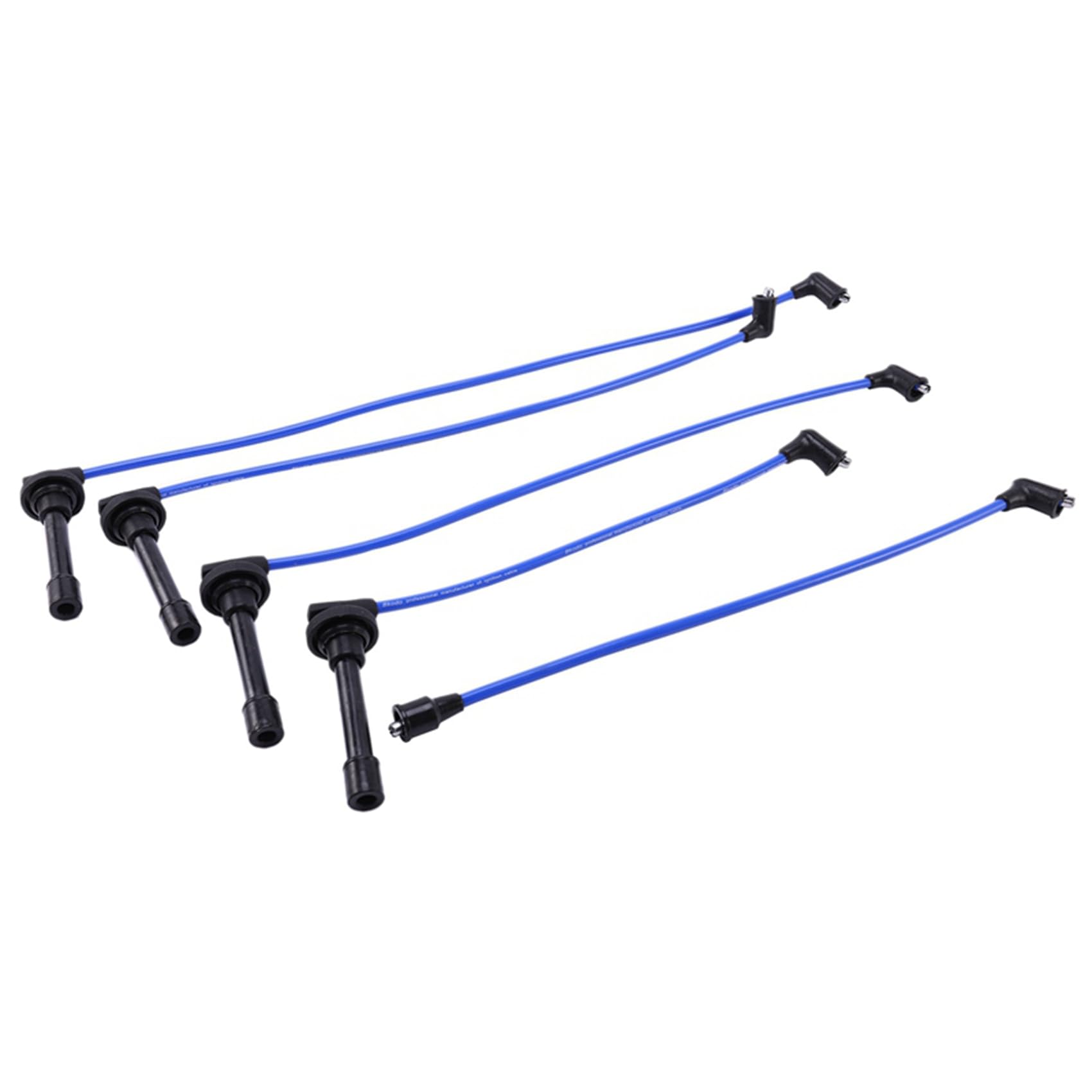 4X 32700-PTO-000 Set Cavi Candela, Accensione Ad Alte Prestazioni per del sol 1992-2002 Blu