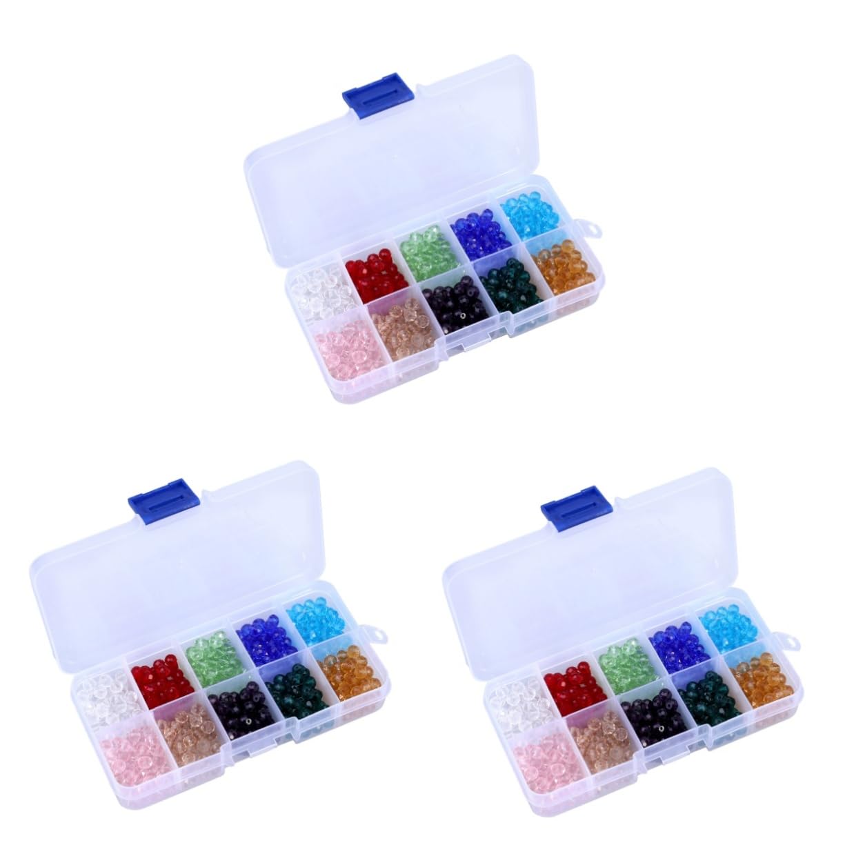TEHAUX 1500stücke Glasperlen Farben Schmuck Bastelset Mit Aufbewahrungsbox Für Armbänder Und