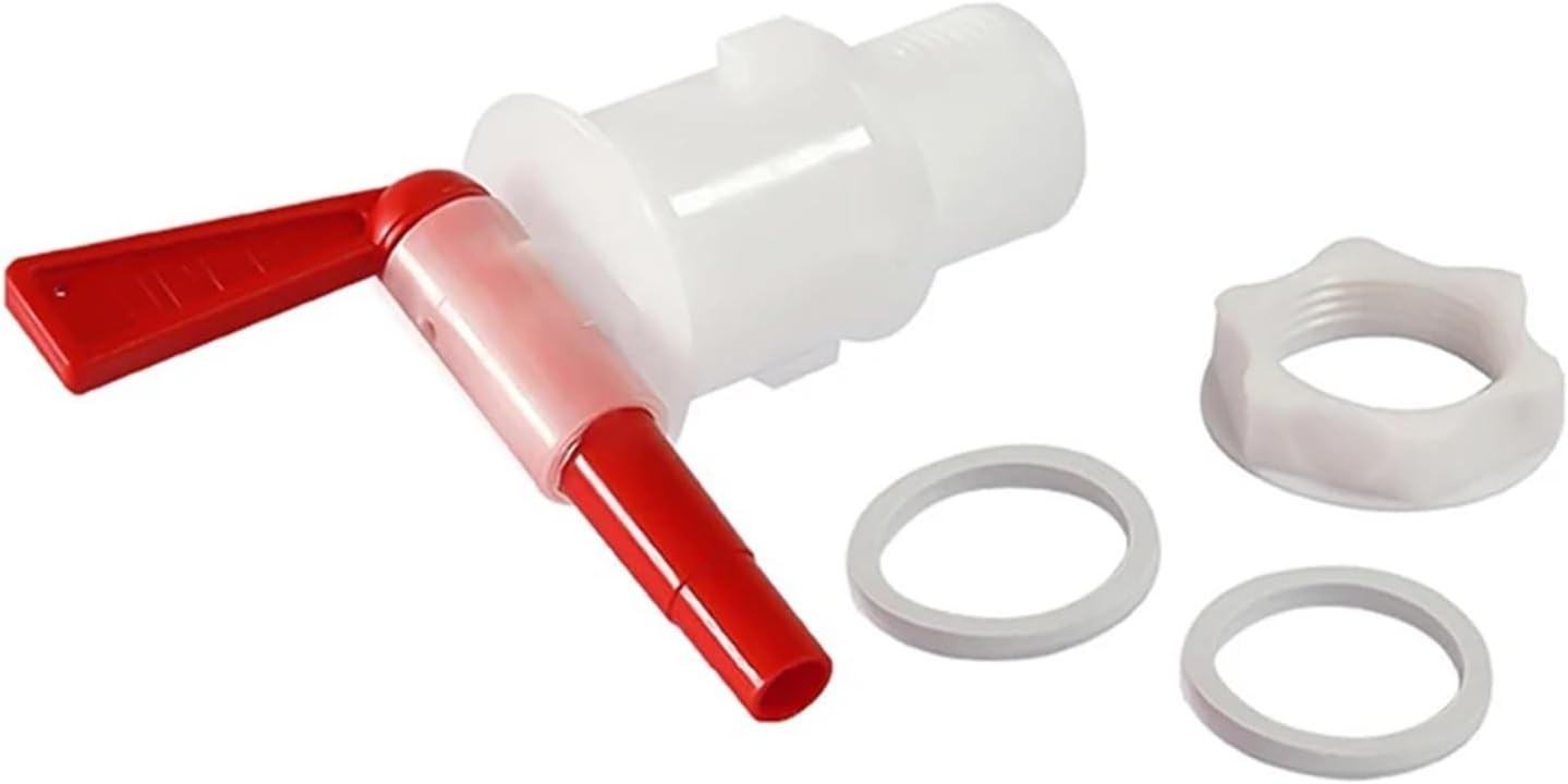 Brewing Accessories Plastic Bottling Spigot, Filler Spout Bucket Spigot Fermenter Tap Faucet for Homebrew Wine Making Beer Bar Tools (White & Red) Brewing Accessories(RED)