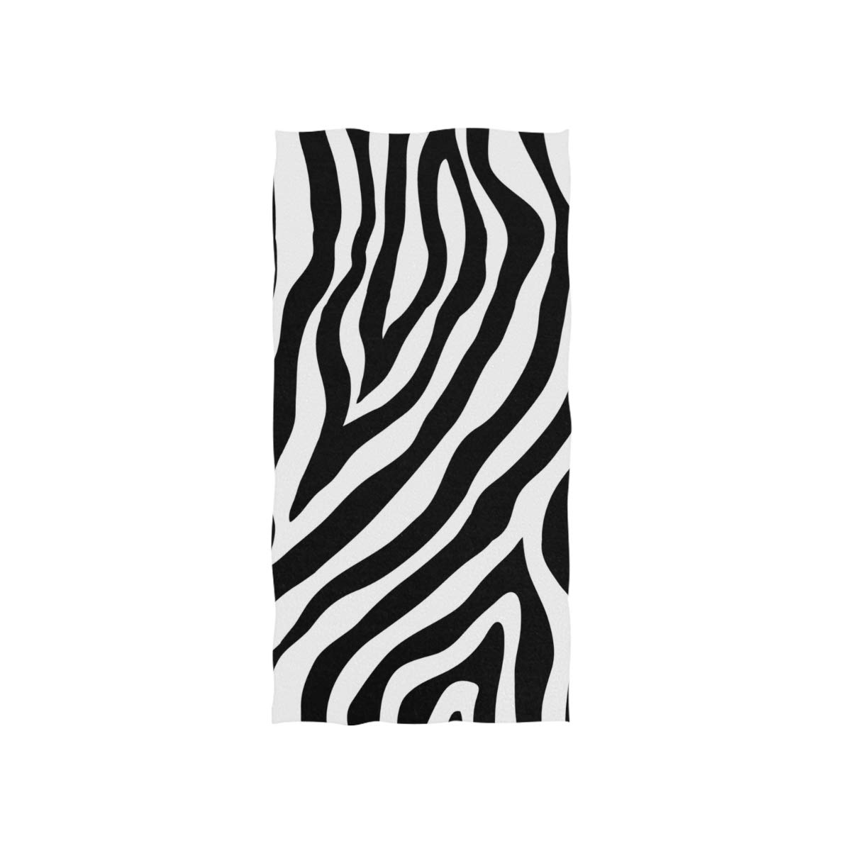 Linomo Girls Zebra Print Hand Towel Cotton Face Towel Dish Towel For Kids Boys Adult
