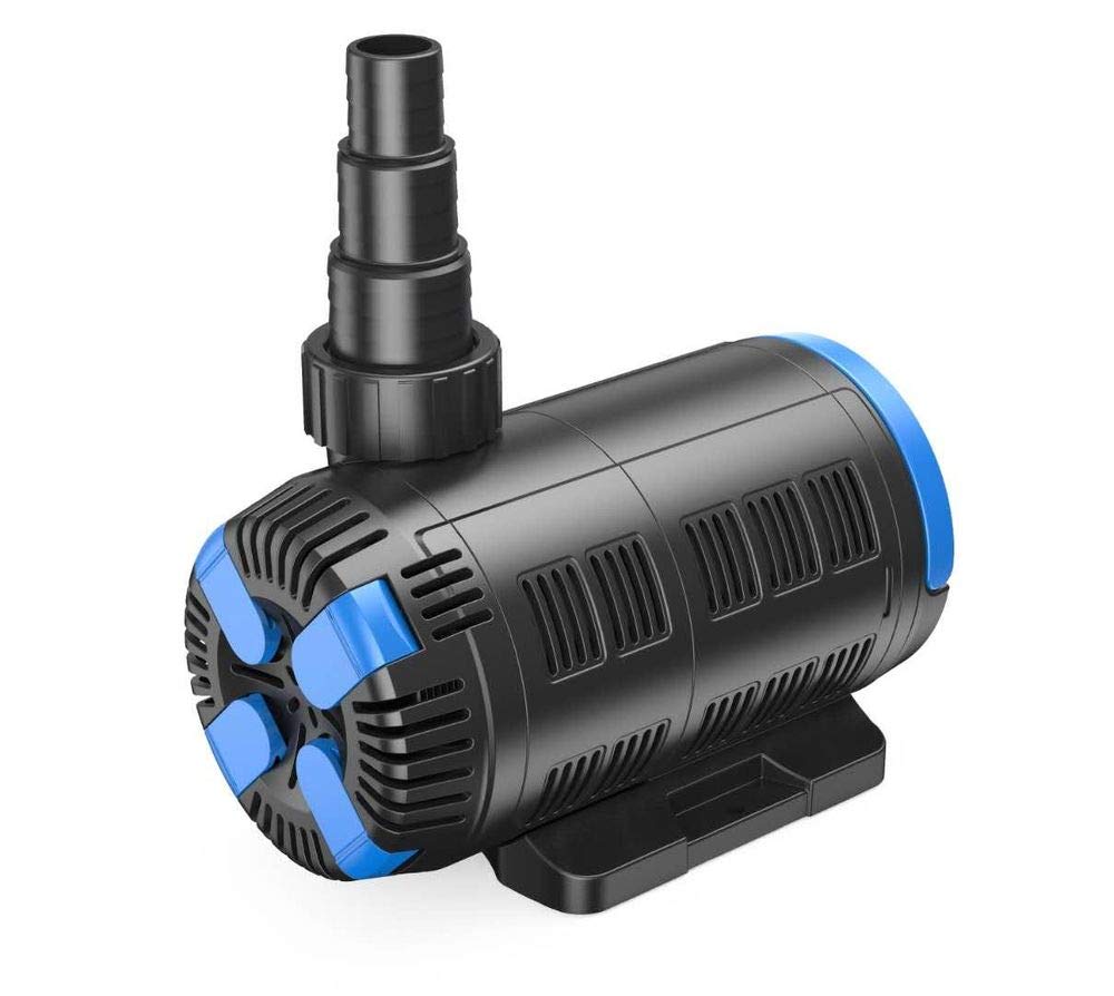 AquaOne Eco pompa do oczka wodnego CET 15000 37-180 W, 7500 do 15000 l/h, wysokiej jakości pompa do oczka wodnego z wielofunkcyjnym kontrolerem, specjalna pompa do stawu ogrodowego, pompa filtrująca