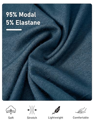 Image of JINSHI Womens Pajama Shorts Soft Comfortable Lightweight Elastic Drawstring Modal Pajama Bottoms Lounge Shorts with Pockets