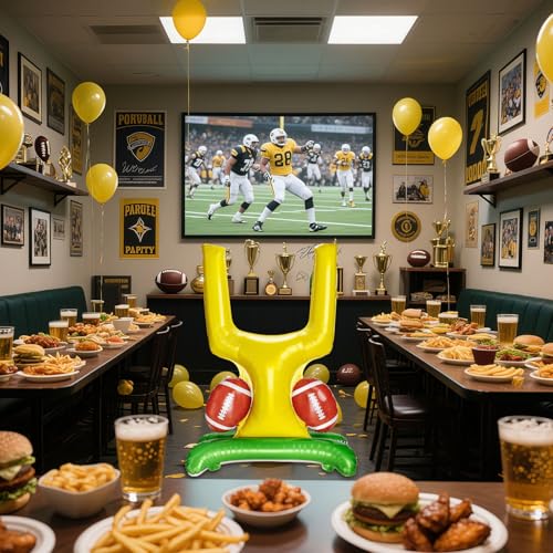 Football Party Favor Supplies, 61.4 Inch Giant Goal Post Balloon Set for Football Birthday Tailgate Party Indoor Outdoor Celebrations & Decorations Kits - Image 8