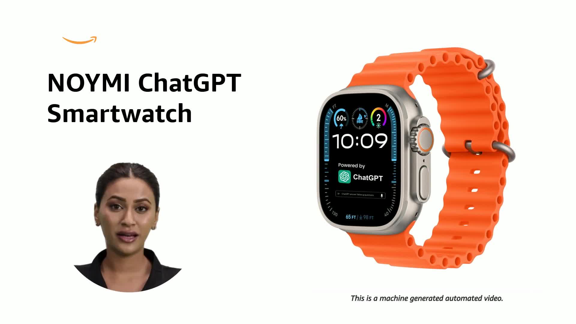 Watch NOYMI ChatGPT Smartwatch Overview on Amazon Live