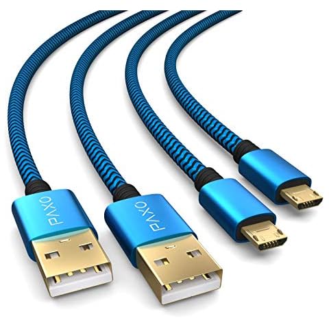 PAXO 2m Micro USB Charging Cable for PS4 Cover