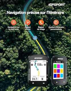 iGPSPORT BSC200S GPS Ciclocomputer Navigazione Percorso Colori Schermo Computer Funzione Guida Continua Rilevamento Movimento Navigazione One-Touch Compatibile Radar Intelligente Fanale Posteriore