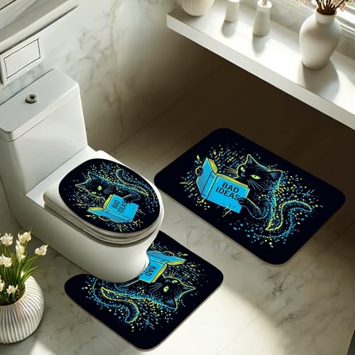 Ensemble rideau de douche polyester imperméable tapis 183x183 - 6