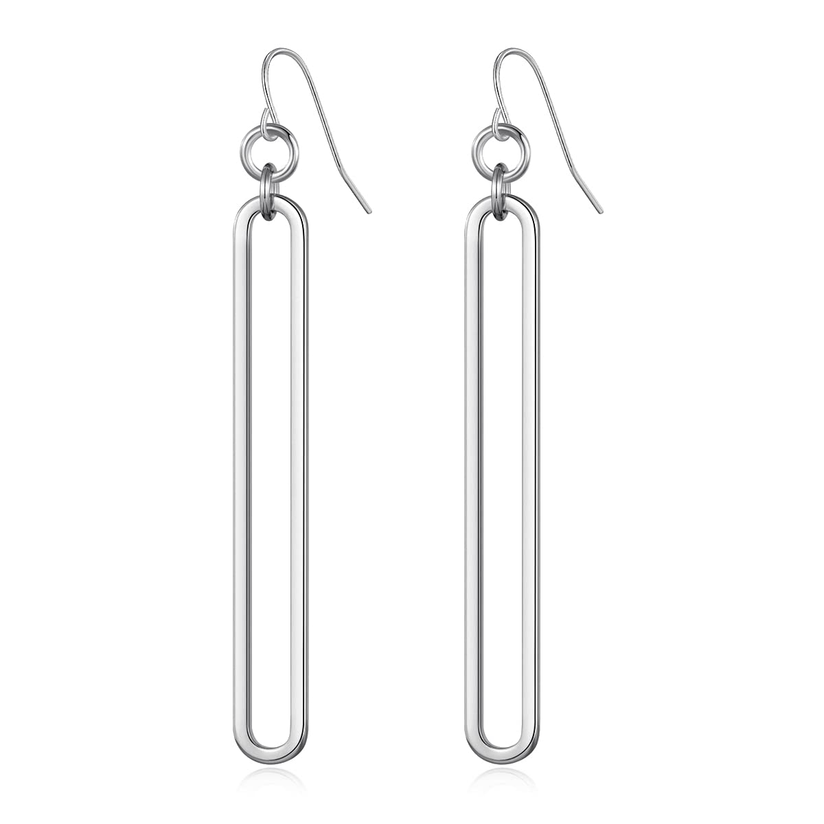 MUYAN Geometric Link Drop Dangle Earrings for Women Long Link Dangle Earrings Jewelry Gold Silver Earrings