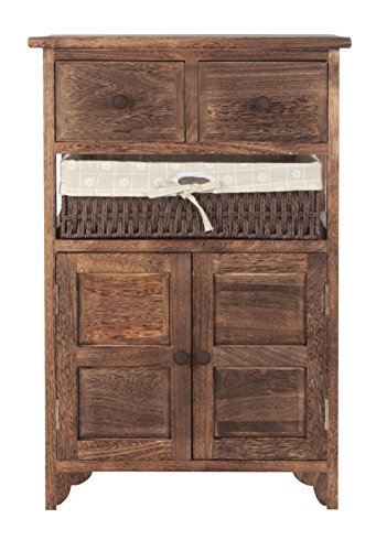 Unbranded nachtkastje, bijzetkastje, slaapkamer, kastje, commode 70 x 46 x 35 cm Bruin - K23