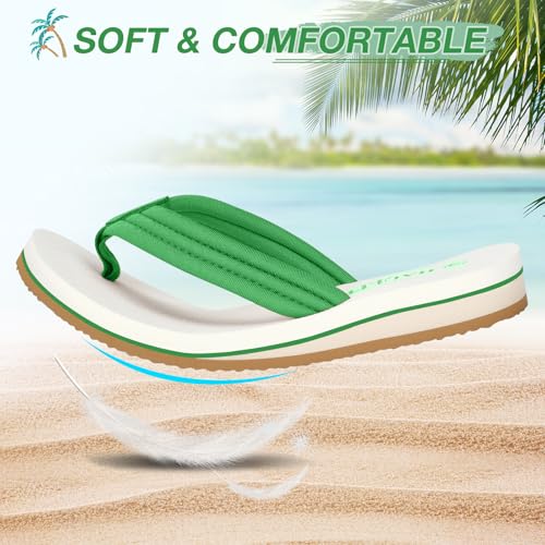HAOLIRA Flip Flops for Women with Arch Support Comfortable Walking Thong Sandals Ladies Lightweight Ultra Soft Cushion Footbed Slip On Quick Dry for Summer Beach3
