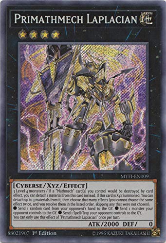 Yu-Gi-Oh! - Primathmech Laplacian - MYFI-EN009 - Secret Rare - 1st Edition - Mystic Fighters