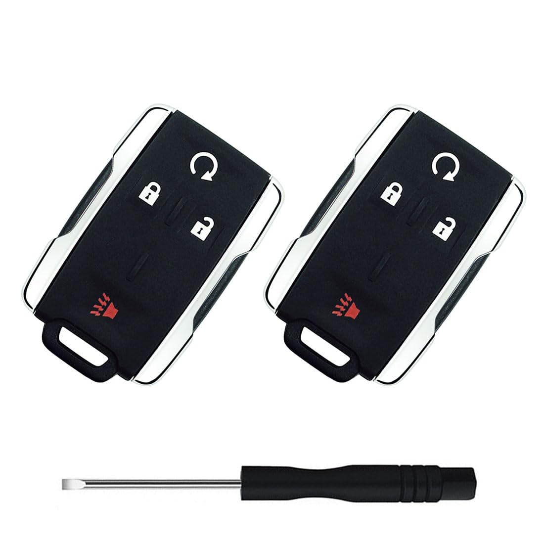 Replacement Smart Keyless Entry Remote Control Key Fob Case Cover for Car Chevy Silverado Colorado GMC Canyon Sierra 2014 2015 2016 2017 2018 2019