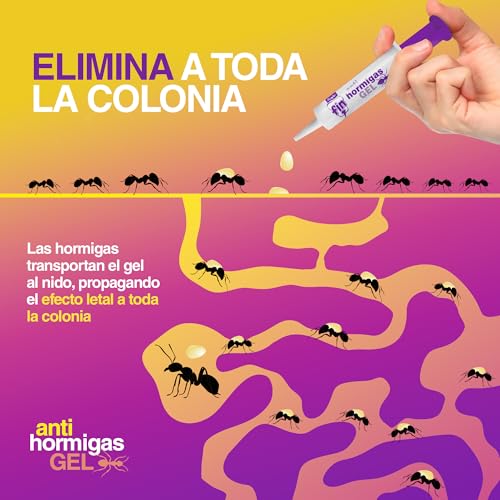 Miniatura 4 de Flower - Insecticida Antihormigas En Jeringa 10 Gr, Elimina Hormigueros, Efecto Retardado, Mata Reina, Cebo Gel Hormigas, Práctico Y Eficaz - Tamaño: 14,5x2,5x23 Cm