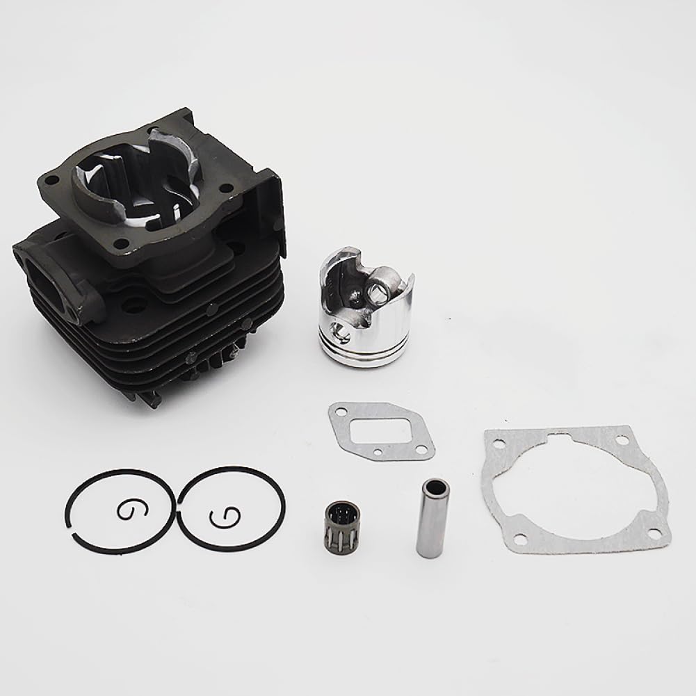 de Junta de Rodillo de Aguja con Pasador de Anillo de pistón cilíndrico, 44mm, Compatible con cortacésped RBC52SB RBC-52SB 50CC