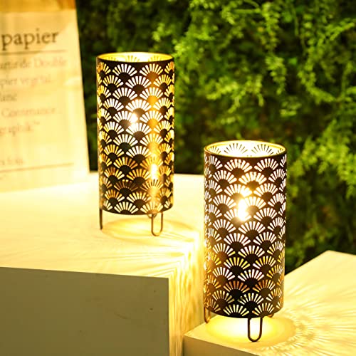 JHY DESIGN Set di 2 Lampada in metallo Batteria