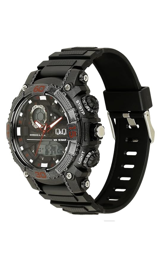 Another side view of Q&Q Ana-Digi Analog-Digital Men's Watch GW87J011Y