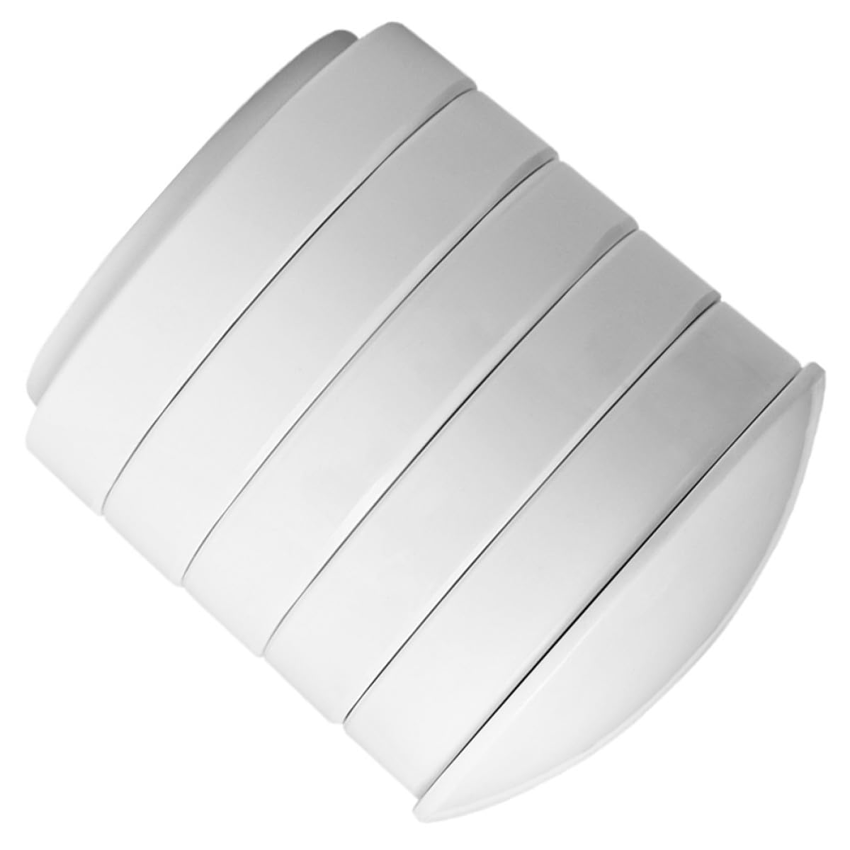 Tavolozza Ceramica Acquerello Bianca a Cinque Strati Coperchio | Studenti e Artisti, Facile da Pulire, per Pittura e Disegno, Formato Rotondo in Porcellana
