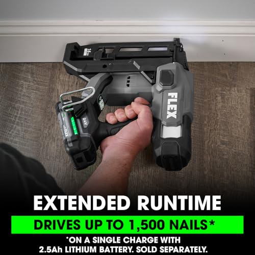 Image of FLEX 24V Brushless Cordless 16 Gauge 3 /4-inch to 2-1 /2-inch Straight Finish Nailer Tool Only, Battery and Charger Not Included - FX4321-Z