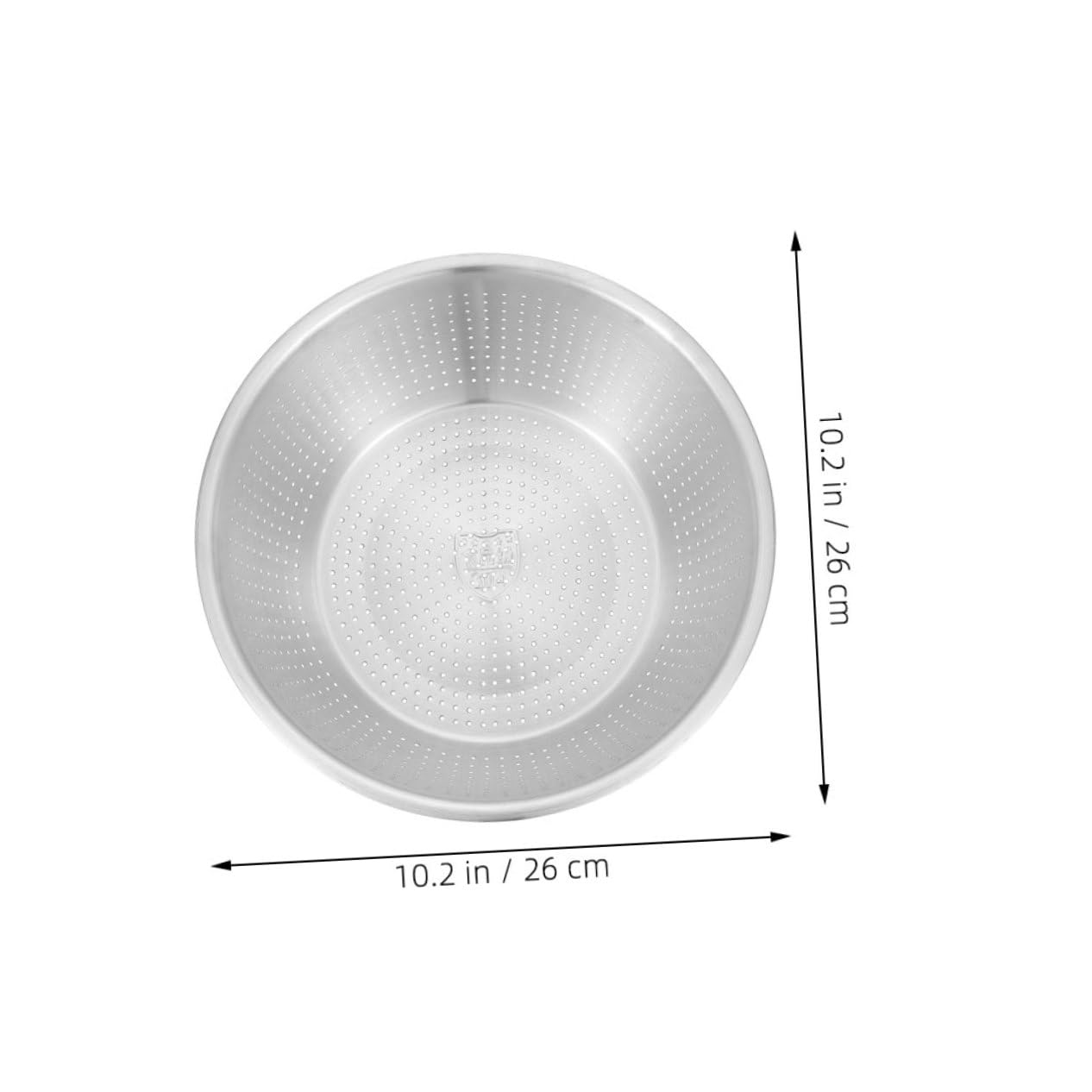 Colador Perforado de Acero Inoxidable de 26cm para Cocina