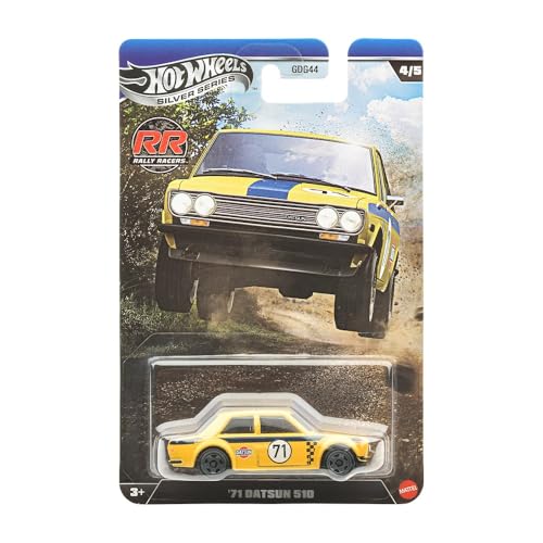 Hot Wheels Silver Series Rally Racers '71 Datsun 510 1:64 miniatura 1