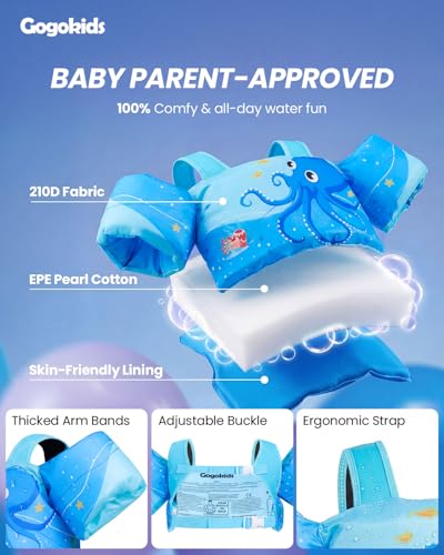 Image of Gogokids Puddle Float Jumper 24-66 Pounds, Toddler Swim Vest Kids Floaties