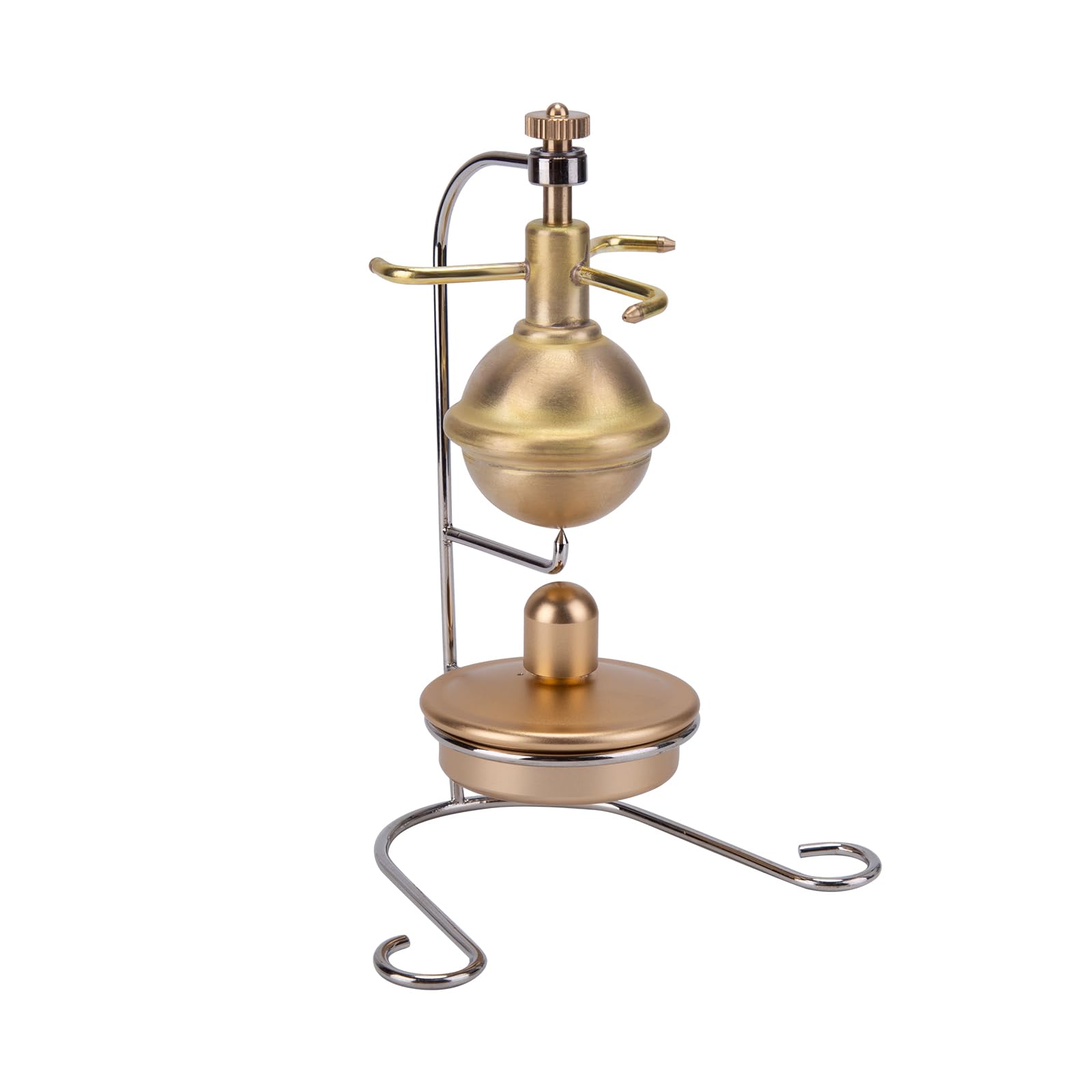 ENGINEMECH Mini máquina de vapor modelo de cobre puro construcción vertical modelo de aprendizaje científico creativo juego decorativo y regalo ideal para aficionados y coleccionistas de tecnología
