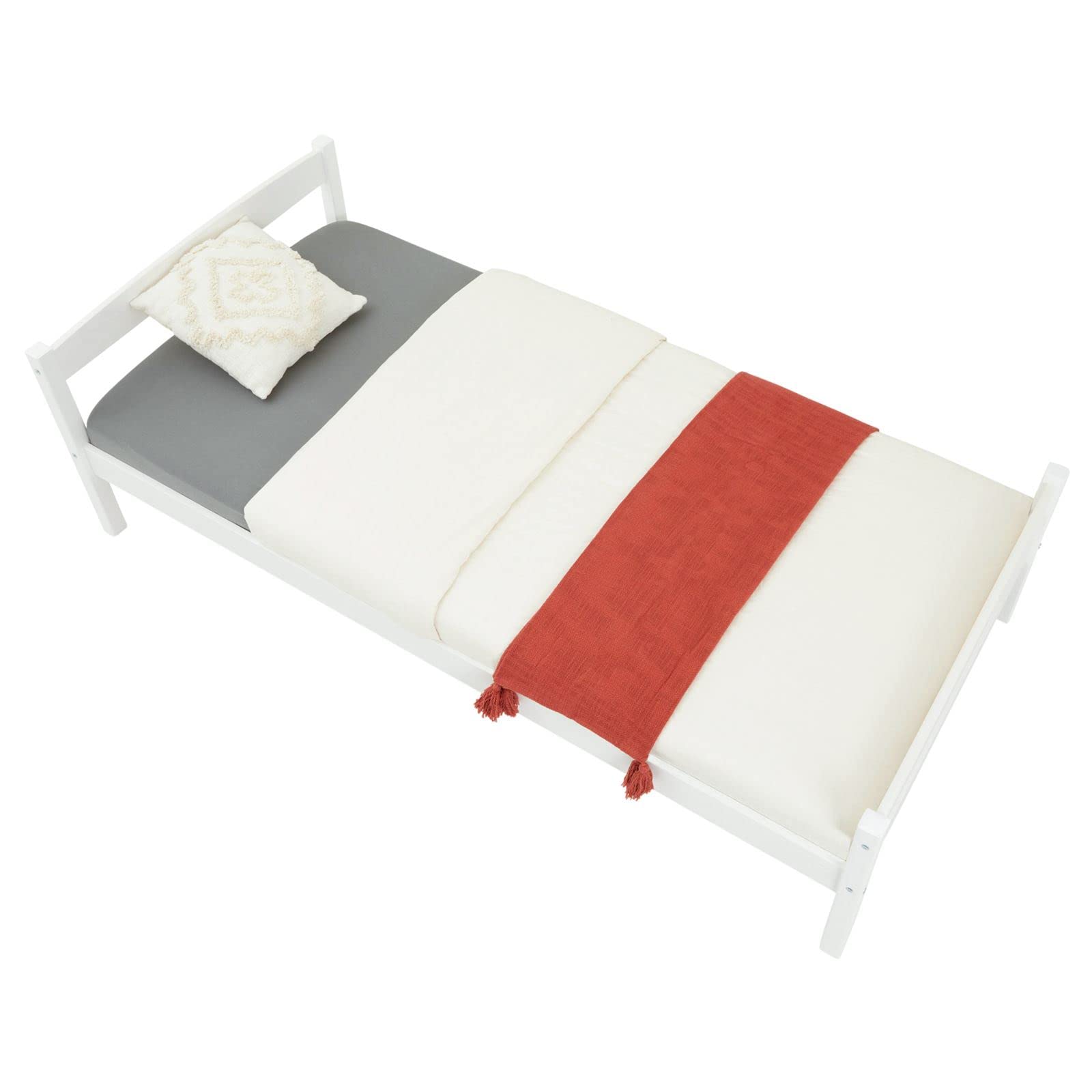 Lit Futon Thomas, En Pin Massif, 90 X 190 Cm, Vernis Naturel - Lit