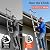 Telescoping Ladder 10.5 FT Stainless Steel Extension Ladder, Collapsible Telescopic Rv Ladders Extendable Telescope Folding Compact Adjustable Portable Ladders for Home Roof, 330lbs Max Capacity