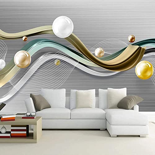 Papel Pintado Mural De Pared, 3D Bola De Rayas En Relieve Tridimensional Creativa. Papel Tapiz Autoadhesivo Para Sala De Estar, Dormitorio, Tv, Fondo, Oficina, Restaura 140 (ancaHtoo) x 70 (aHto) cm