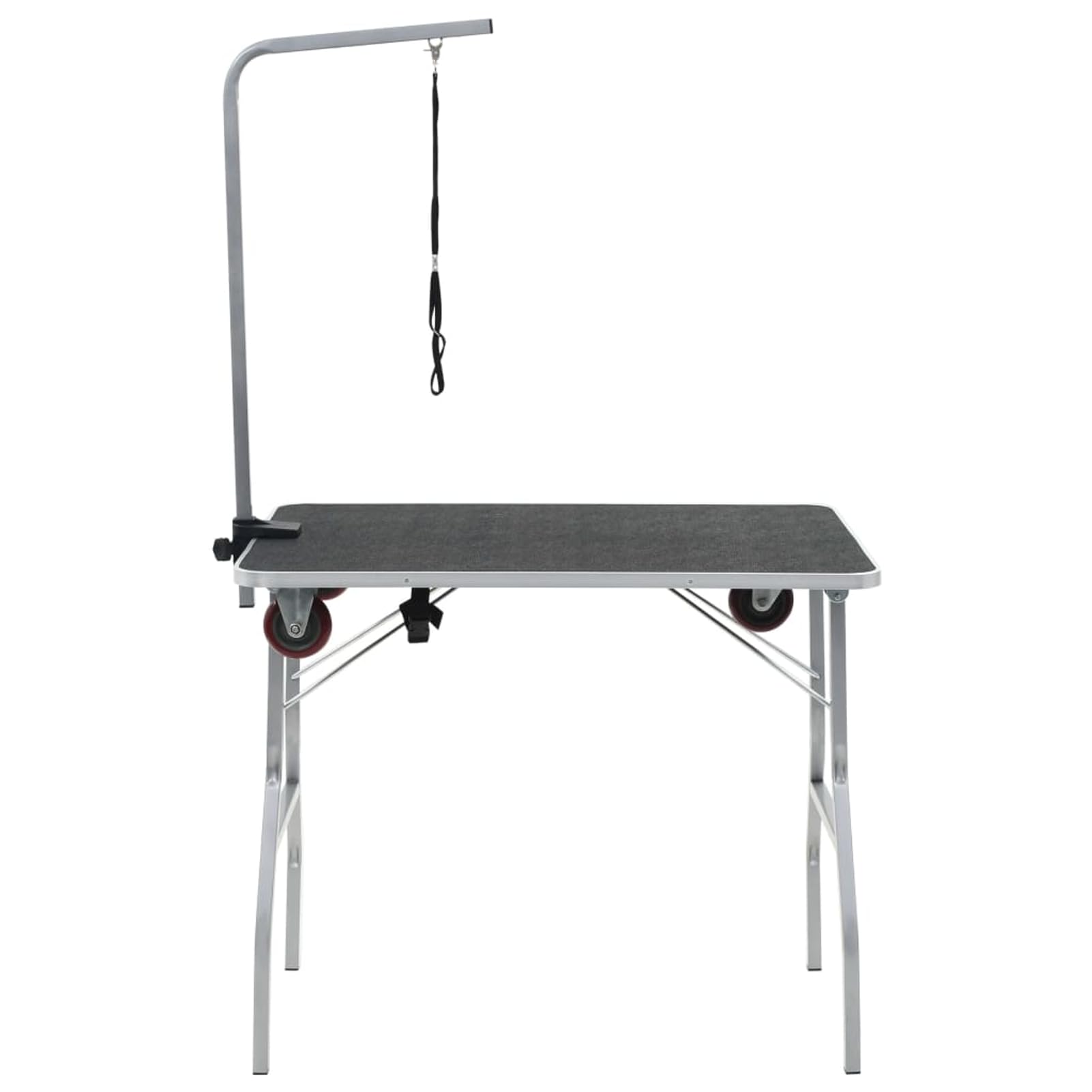 Tidyard Mesa de Higiene para Mascotas Ajustable con Superficie Antideslizante y Ruedas Baño y Peluquería Modelo YFXLRZJ-170215ES