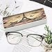 FekiLoot Eiffel Tower Flowers And Butterflies Glasses Case for Men And Women Portable Travel Sunglasses Cases with Magnetic Closure Fashion Eyeglass Rigid Cover PU Leather Reading Glasses Holder