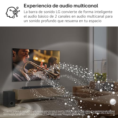Barra de Sonido LG S70TY, 400W, Dolby Atmos, Bluetooth, USB - Imagen 13