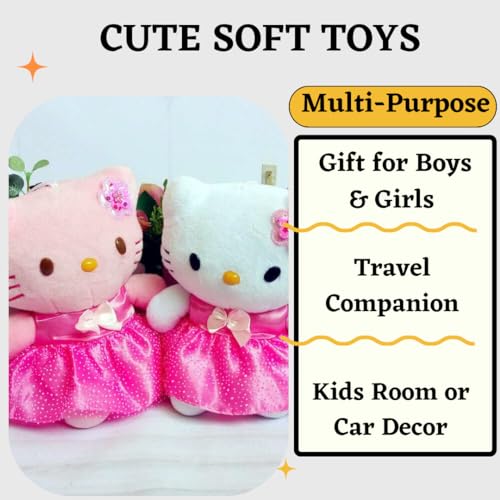 Image of Cute Hello Kitty Stuff Soft Toys Figure, Plush Stuffed Doll for Kids (20 cm).