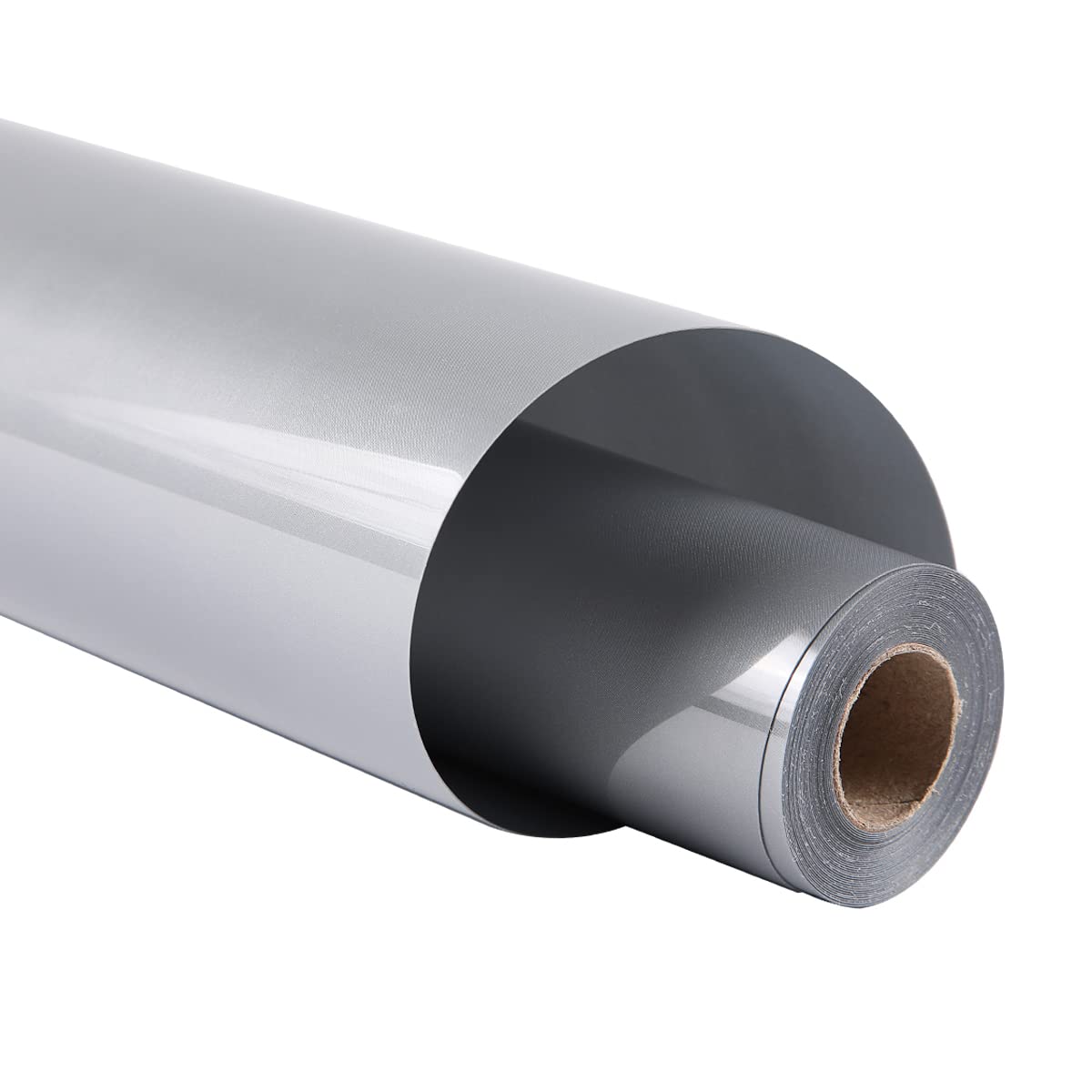 guangyintong Heat Transfer Vinyl HTV Rolls, Silver Iron on Vinyl 12" x 8ft