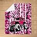 Off-Road Vehicle Kids Flannel Blanket All Seasons,Adventure Sports Pink Racing Car Bed Blanket for Kawaii Home Decor,American Flag Camouflage Graffiti Blanket for Sofa Couch,40
