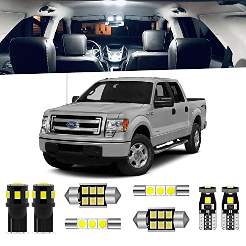 Kit de luces LED interior 9 piezas para Ford F-150 2009-2014