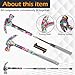 Home-X 6-in-1 Floral Hammer – Multifunctional Hammer with Screwdrivers Inside | Includes Slotted Flat Head, Phillips, Flat Head 2, and Hammer Cup | Portable Mini Hammer Tool (Pink)