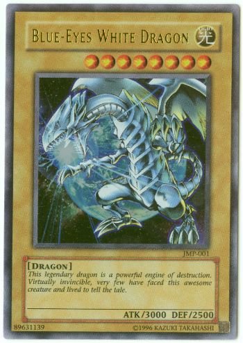 Yugioh Promo - Jmp-001 - Blue Eyes White Dragon (Ultra Rare Holofoil) Card