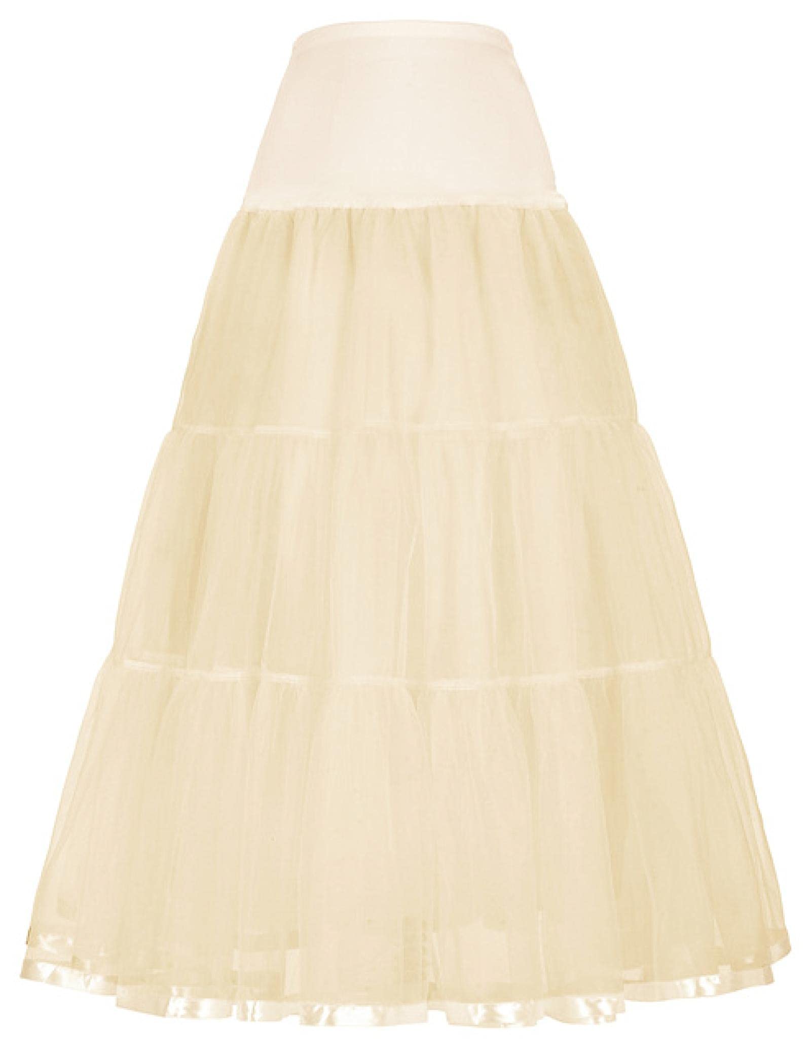 WQZYY&ASDCD Bleistiftrock Damen Langer Petticoat Fancy Tüll Krinoline Hochzeit Frauen Langer Unterrock