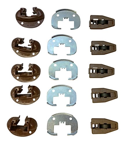 Recliner-Handles 5 Sets of Kenlin Rite-Track II Drawer Guide with Metal Backing for Slide Style Drawers Found in Dressers and Other Furniture