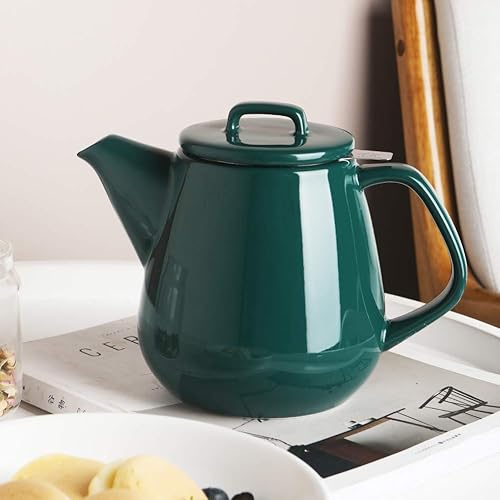 Miniatura 25 de Sweejar Tetera de 40 onzas con infusor de acero inoxidable extraíble, potes de té aptas para lavavajillas para té suelto, teteras con infusor