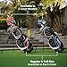 Precise S7 Complete Golf Club Set for Men - Right Handed Tall Mens Golf Clubs Full Set w/Driver, Woods, Hybrid, Irons, Putter, Wedge, Stand Bag & Headcovers - Beginner Friendly Package - Black/Red