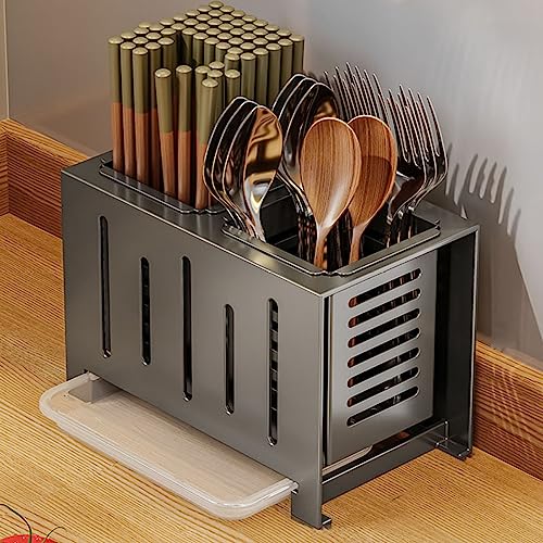 [ＶＡＮＤＲＯＵＰ] 食器 箸立て デザイン1 水切り 食器入れ 水切り棚 キッチンツール カトラリーケース カトラリースタンド 便利な カトラリー 収納 食器スタンド スプーン フォーク スタンド 箸入れ 食器立て 大容量 キッチンツールスタンド おしゃれ A