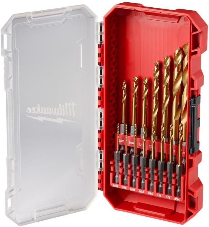 Milwaukee Shockwave Titanium Drill Bit Kit w/ 15 Pcs 48-89-4670
