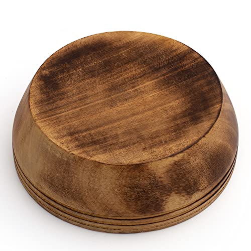 Beautiful Handmade 6x2 cms, Decorative Mango Wood Snack Serving Bowl For Dry Fruits Chips Coffee Table Countertop Display Key Bowl Tableware Kitchen Living Room Home Decor Accents Dinnerware (Antique) - Image 4